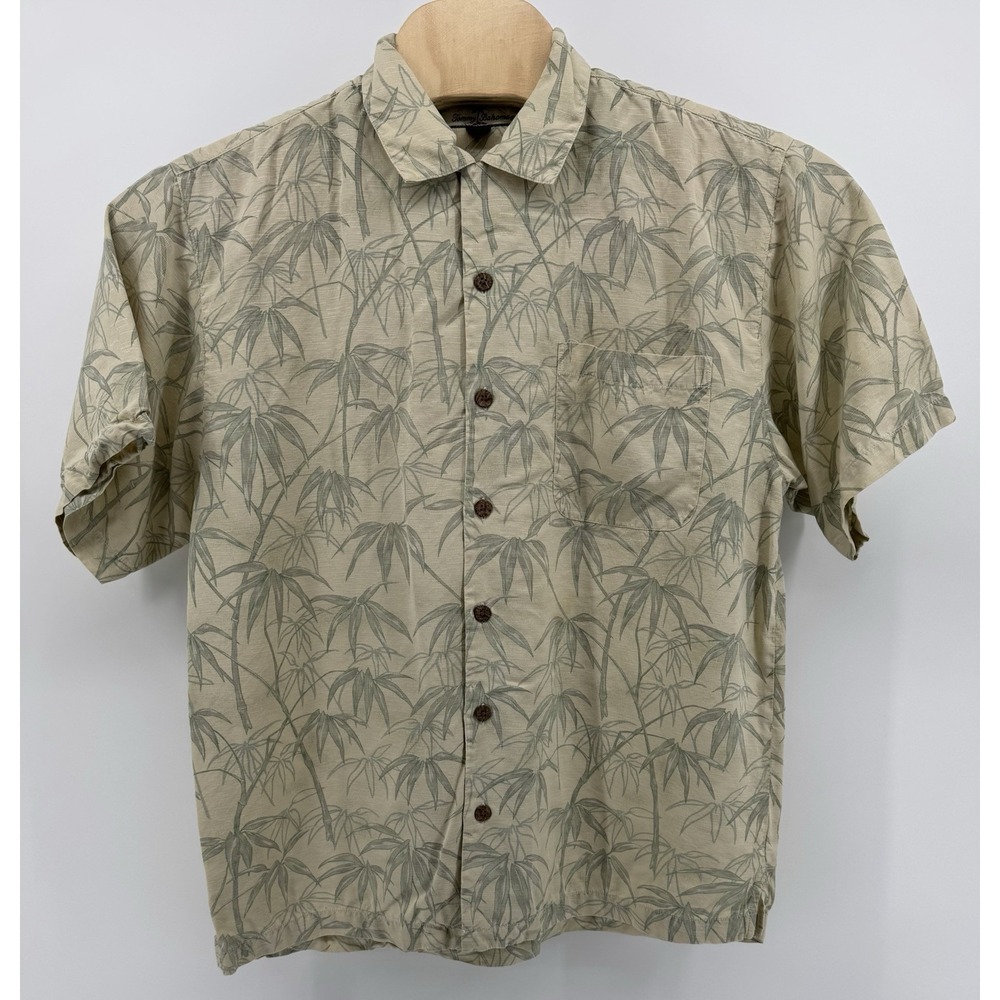 Tommy Bahama Hawaiian Shirt Men's Size M 100% Silk Floral Tropical Aloha